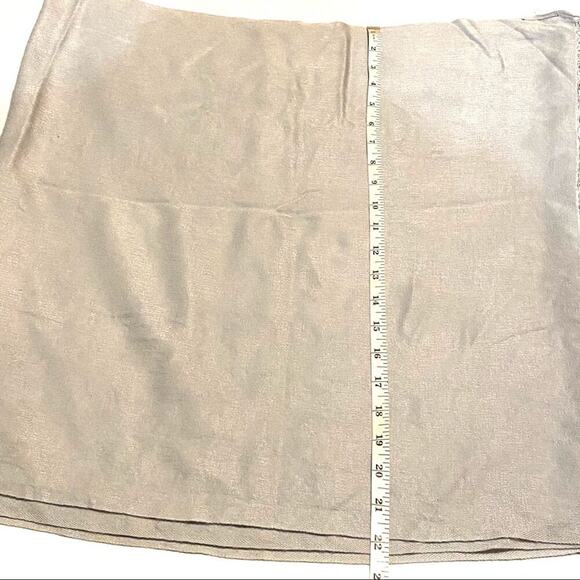 Kenneth Cole Pashmina Silk Blend Fringe Trim Scarf Wrap Silvery Gray Women's OS - Picture 5 of 6